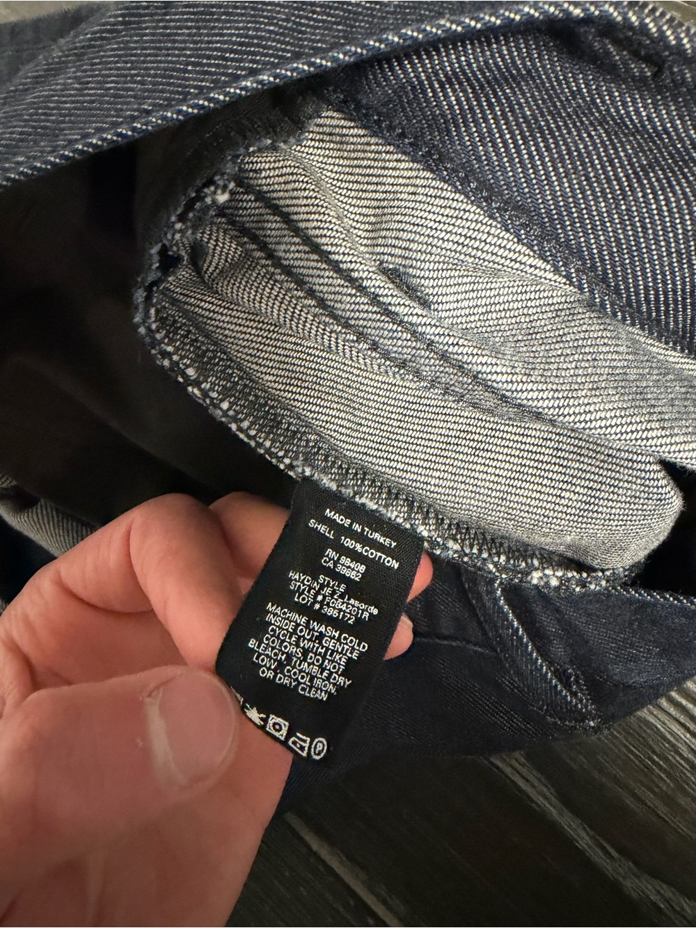 Theory Slim Straight Leg Dark Indigo Jeans - Picture 4 of 4